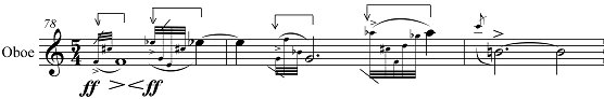 Oboenkonzert, Solo-Oboe T. 78-80 [AW-BA 42] (NB 1f, S. 67)
